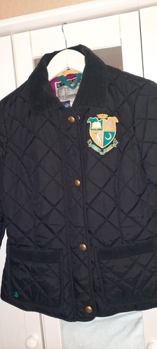 Womens joules black quilted - joules,