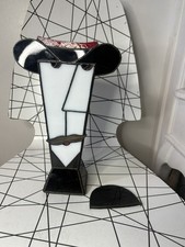 Cubist Stained Glass man In