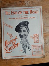 The End Of The Road by William Dillon & Harry Lauder - vintage sheet music