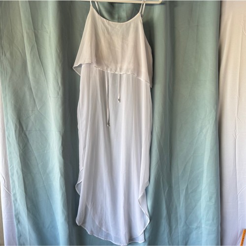 Women sheer white ruffle - sheer,