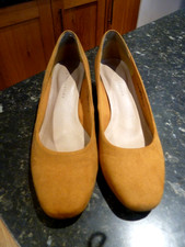 M&S Insolia mustard faux suede