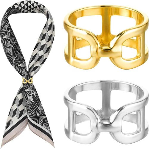 Scarf ring for - scarf, gold