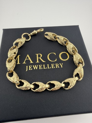 9ct gold tulip bracelet - 9ct,