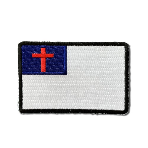Embroidered christian flag - embroidered,