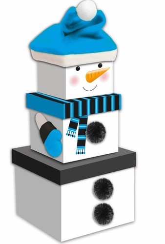 Christmas nested boxes snowman - christmas,