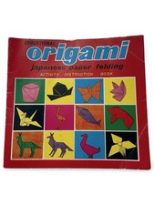 Vintage Educational Origami Japanese Paper Folding Activity Instruction Book