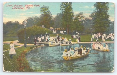 Postcard boating mitchell - postcard,