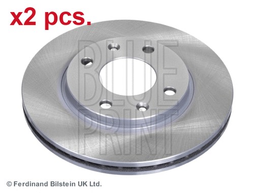 Pcs front brake disc - x2,