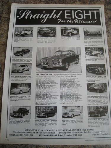 Straight eight car stock list - straight,