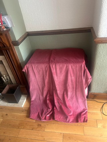 Vintage dark rose velvet