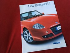 FIAT BARCHETTA 2004 ENGLISH UK BROCHURE 