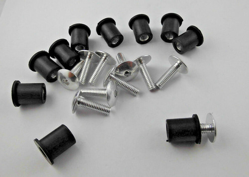 Fairing screws m6x20 aluminium - fairing,