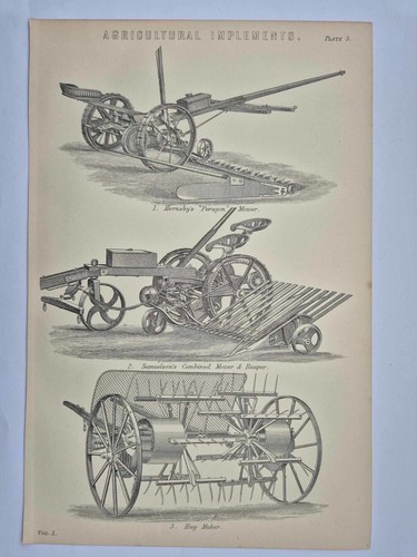 Antique print 1870 - antique,