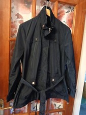 Roman Originals Ladies Uk Size MEDIUM Black Polyester  Summer Coat VGC 