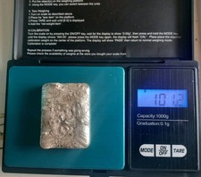 Scrap Silver Bar Poured From