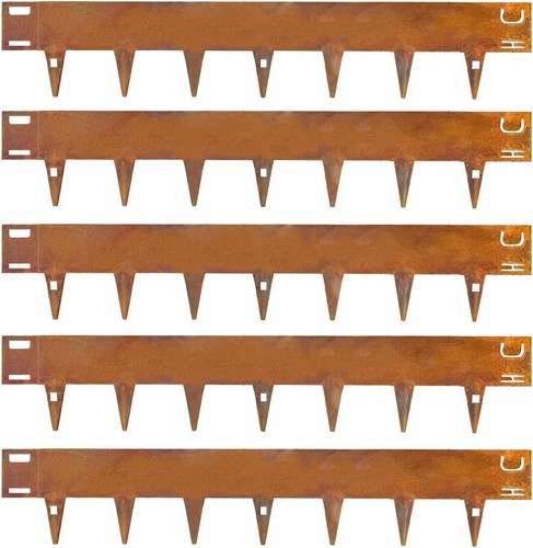Corten steel lawn edging set - lawn,