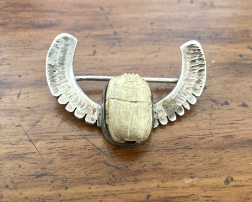 Antique scarab beetle and - antique,