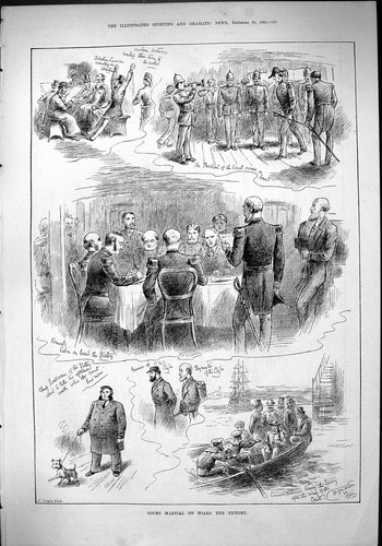 Antique old print court - old,