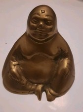 🌟Brass Buddha Figurine Lucky Buddha Hotei Old India 5.5cm 155g Vintage Antique 