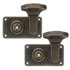 2 Pcs Vintage Padlock Suitcase