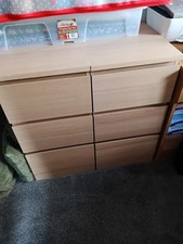 Malm Light Oak Bedside