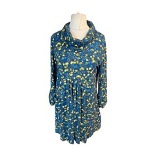 Adini Roll Neck Dress Blue &
