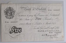 White five pound - (lot,