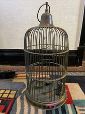 Brass bird cage - cage, vintage