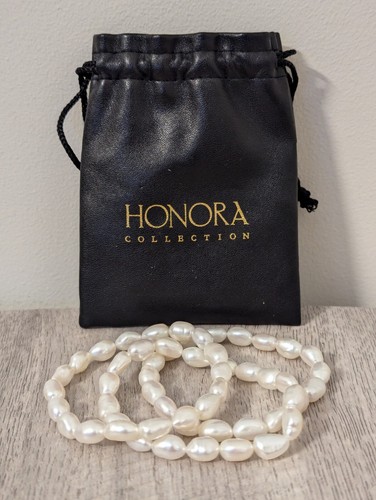 Honora white pearl bracelets - pearl,