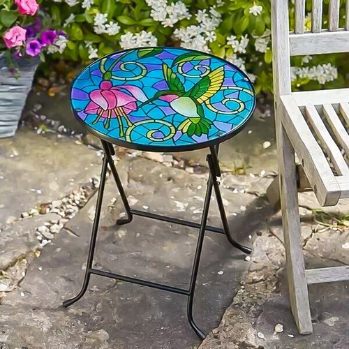 Large glass hummingbird - glass,