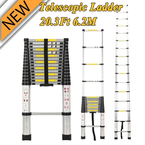 3ft telescopic ladder - 6.2m/20.3ft,