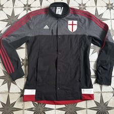AC Milan football Adidas Jacket - Small button up trench coat Bomber 2014 / 2015