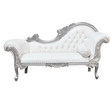 Chaise Lounge White With