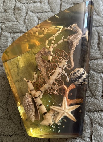 Vintage lucite amber resin - vintage,
