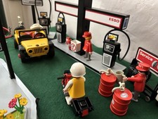 Vintage Playmobil 3434 Esso Petrol Station Garage 