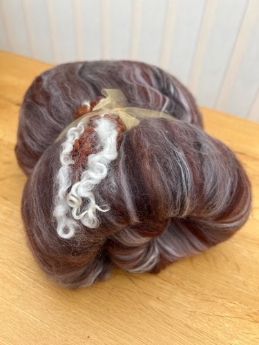 Handmade chocolate brown fibre - brown,