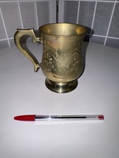 Vintage Real Brass Etched