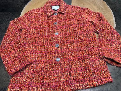 Chico tweed jacket womens 1 - chico's,