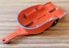 LESNEY MATCHBOX MOTORCYCLE TRAILER ORANGE/RED NO. 38