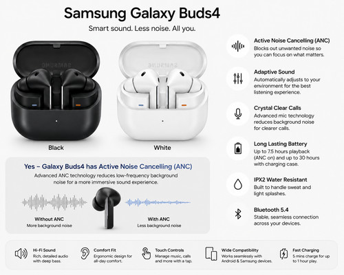 Samsung galaxy buds4 - galaxy, wireless