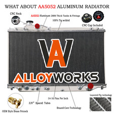 3 Rows 46mm Aluminium Radiator