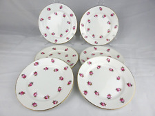⭐ Grosvenor China Floral Side Plates Roses x6