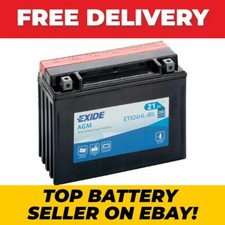 EXIDE ETX24HL-BS 12V MOTORCYCLE BATTERY