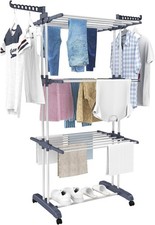 4 Tier Foldable Clothes Airer Rack Dryer Laundry Dry Rail Hanger Indoor Outdoor