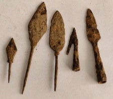 LOT OF 5 ANCIENT ROMAN IRON