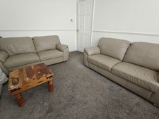 Two Leather Sofa Couch Seater 700£RRP Next IKEA DFS 