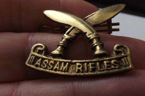Military badge assam rifles - badge,