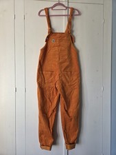 Lucy & Yak Orange Cord Original Dungarees Organic Size 8R