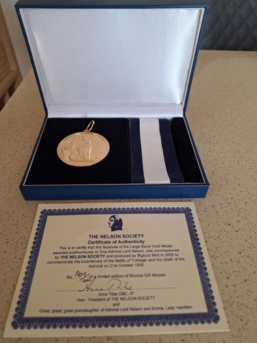 Nelson society gilt bronze - nelson,