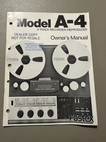 Fostex model 4 - a-4,